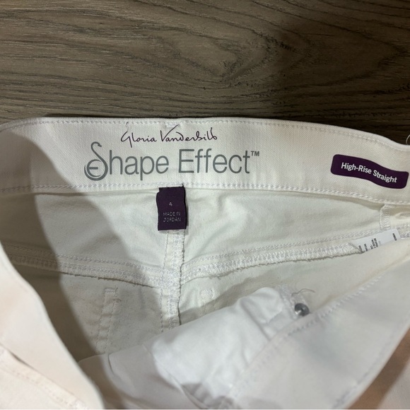 Gloria Vanderbilt Cream High-Rise Straight Jeans - Picture 3 of 3